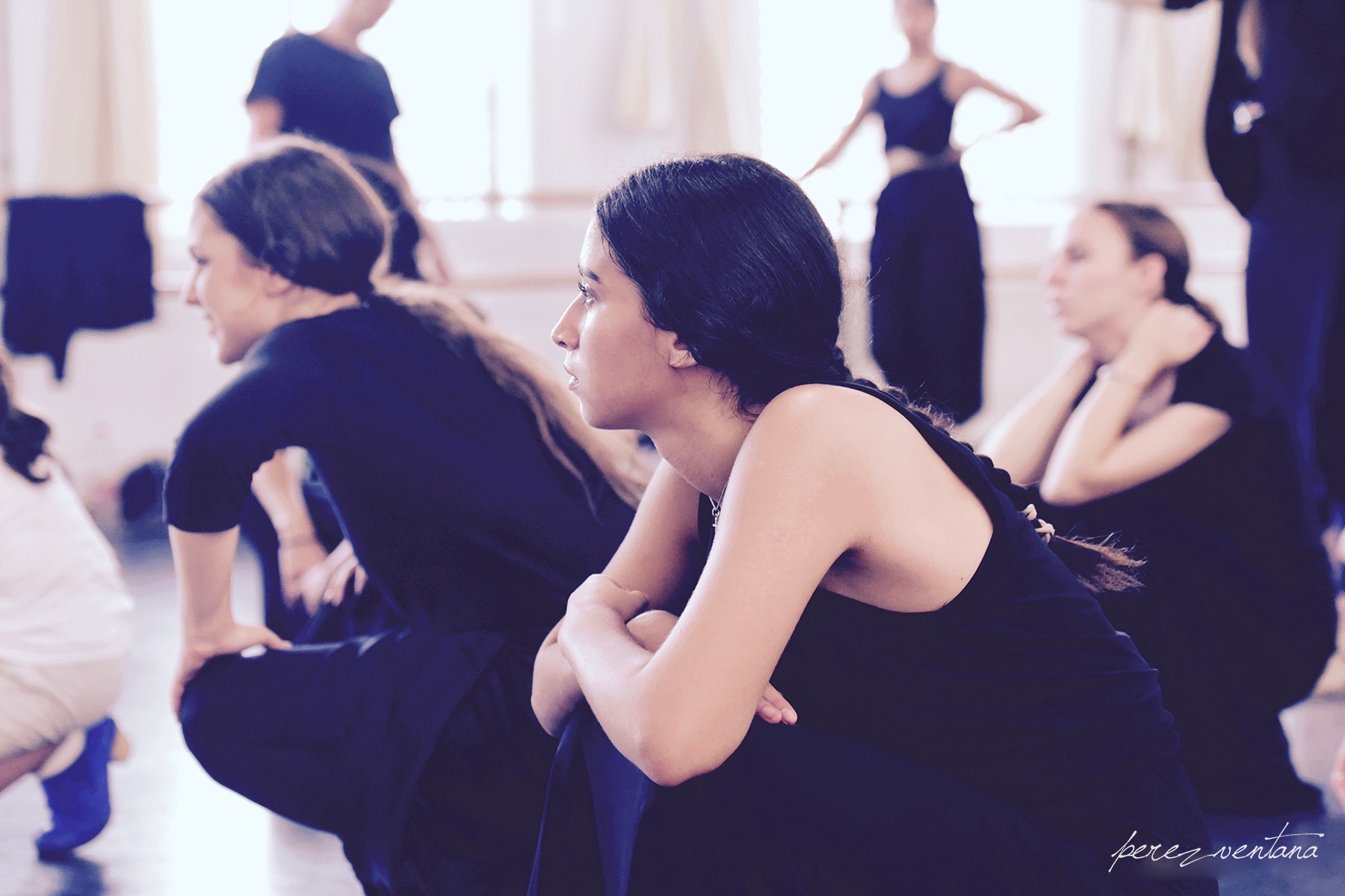 Alumnas de baile flamenco. Foto: perezventana